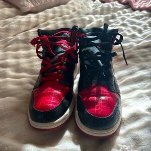 Nike air jordans, size 10, black and red
